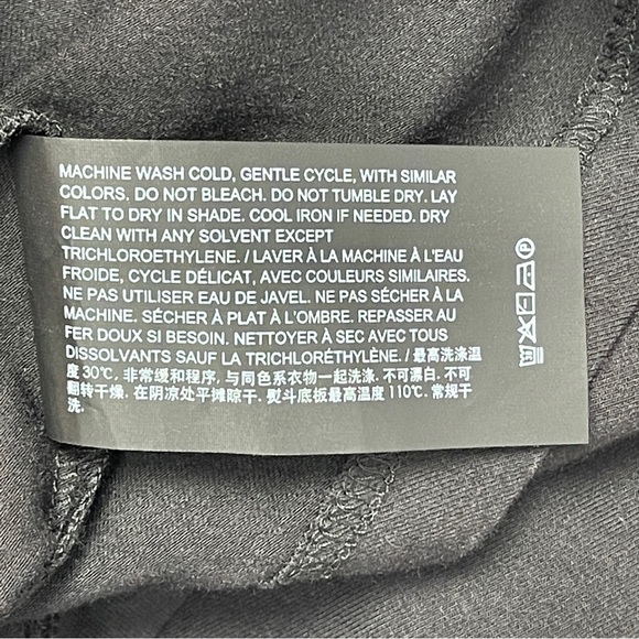 THEORY Jorainna SL2 black stretch cotton midi sheath dress, size S - Picture 12 of 12